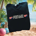 January 6 Never Forget It Was Treason Upside Down Flag T Shirt - Limotees LLC