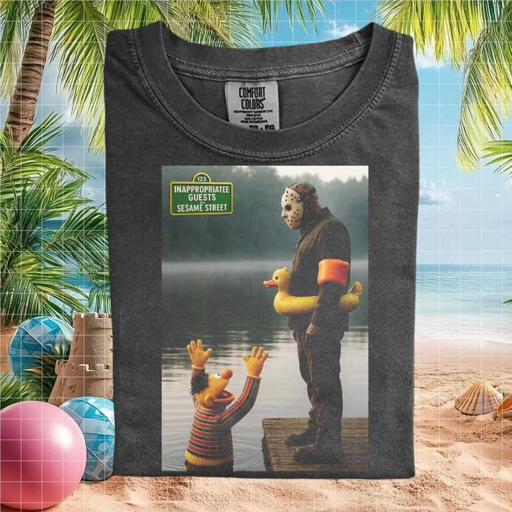 Jason Voorhees Friday The 13th Sesame Street Funny T Shirt - Limotees LLC
