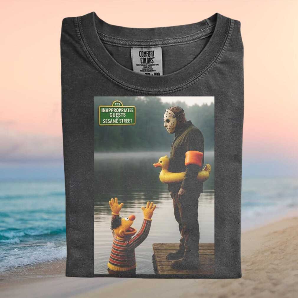 Jason Voorhees Friday The 13th Sesame Street Funny T Shirt - Limotees LLC