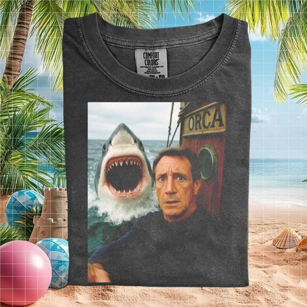 Jaws Orca Boat Shark Attack Movie Scene Unisex T Shirt