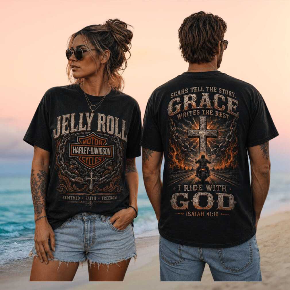 Jelly Roll Harley Davidson Grace Writes The Rest Concert Retro Gift Item Shirt - Limotees LLC