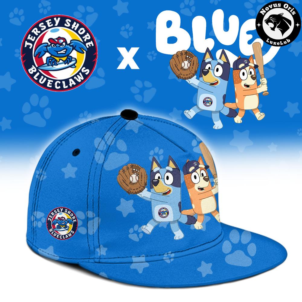 Jersey Shore BlueClaws x Bluey Night Limited Edition Baseball Jersey