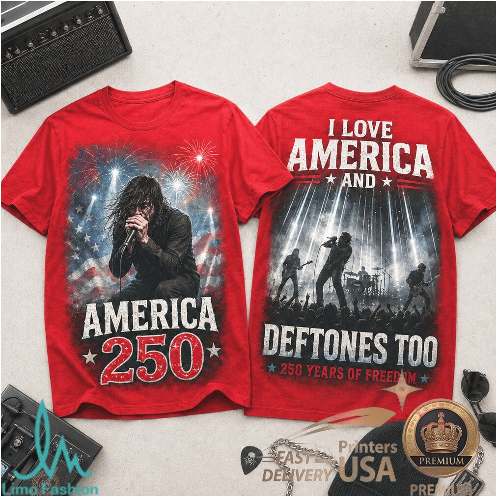 Deftones America 250 Years Of Freedom Band Graphic Shirt - Limotees LLC