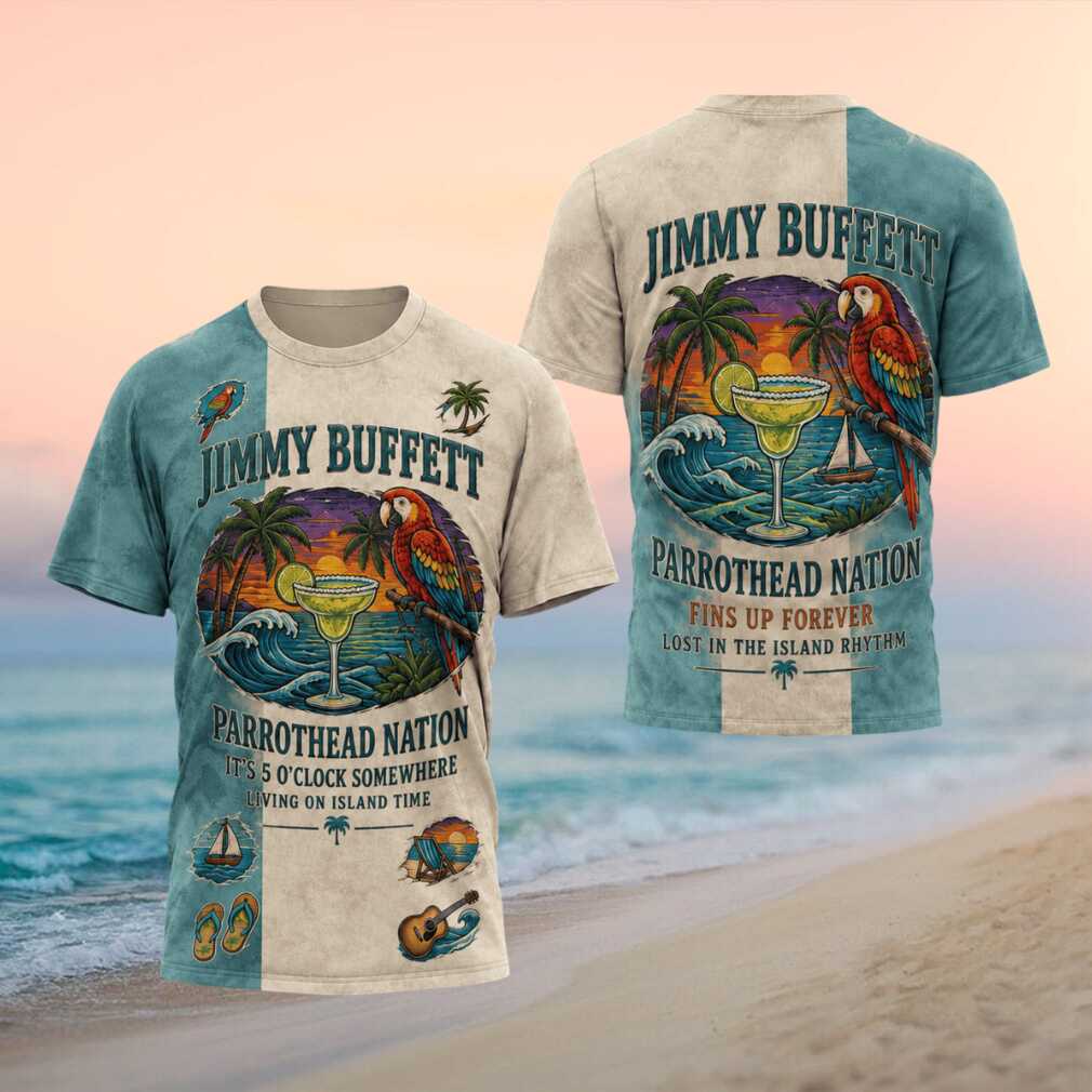 Jimmy Buffett Parrothead Nation Island Rhythm Graphic Shirt - Limotees LLC