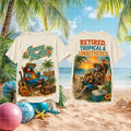 Jimmy Buffett Retired Tropical And Unbothered Beach Shirt