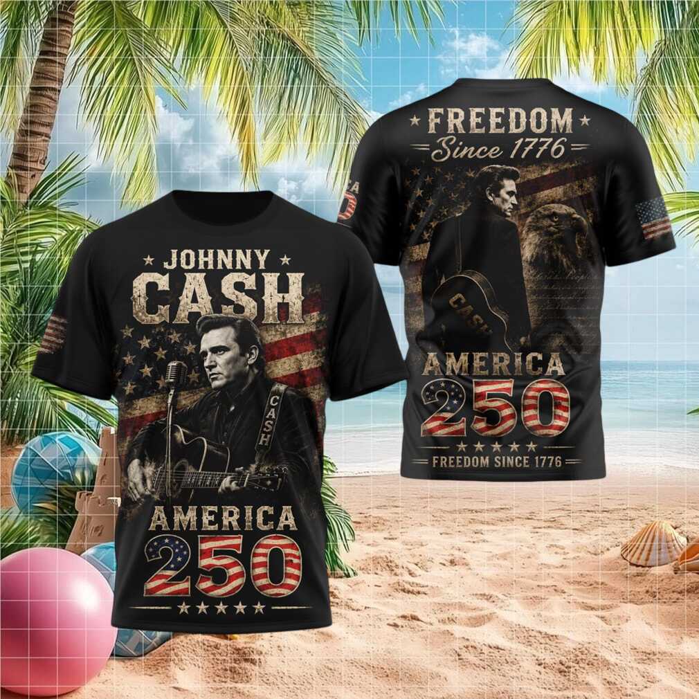 Johnny Cash America 250 Patriotic Vintage Style Shirt - Limotees LLC