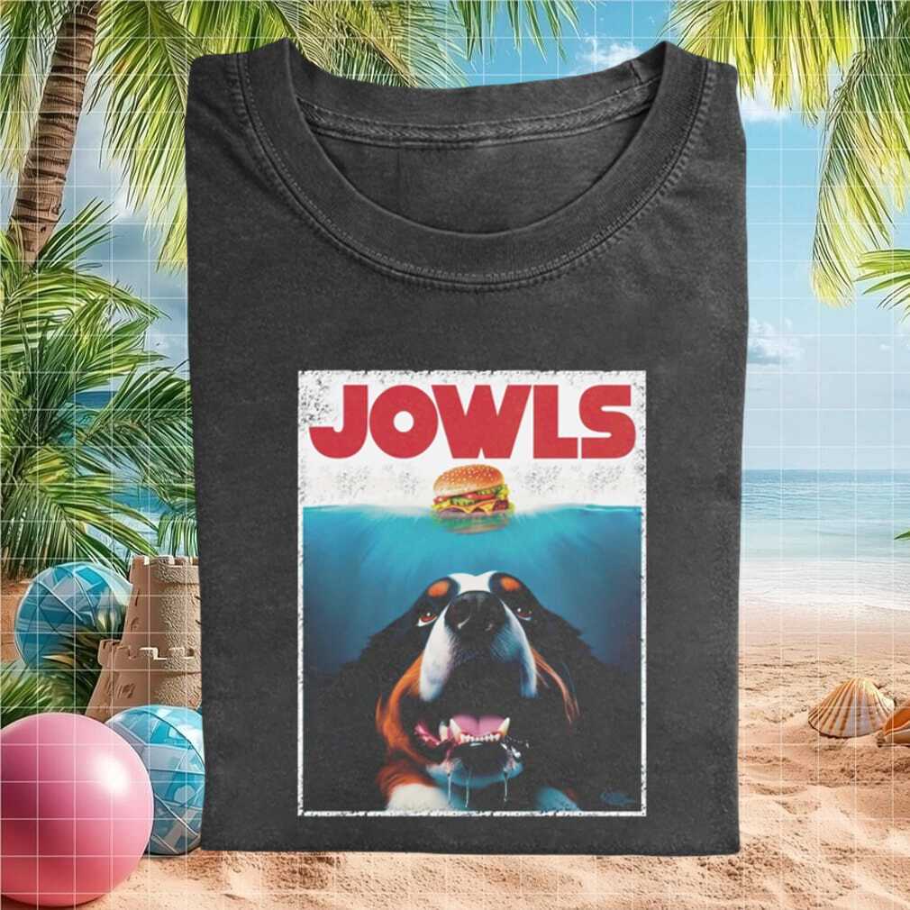 Jowls Dog Shark Movie Parody Funny Retro Style Unisex Graphic Comfort T Shirt - Limotees LLC