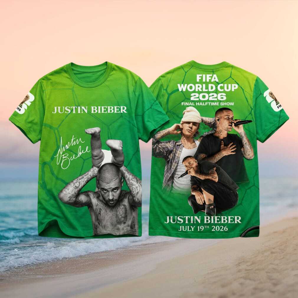Justin Bieber FIFA World Cup 2026 Final Halftime Show Pop Music Fan Retro Style Shirt