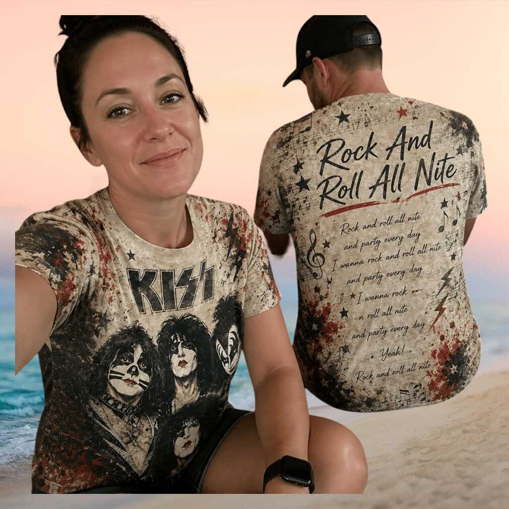 KISS Rock And Roll All Nite Heavy Metal World Tour Band Shirt