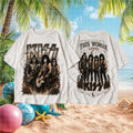 KISS Rock Band Vintage Retro Concert Tour Music Fans Men Women White Style Shirt