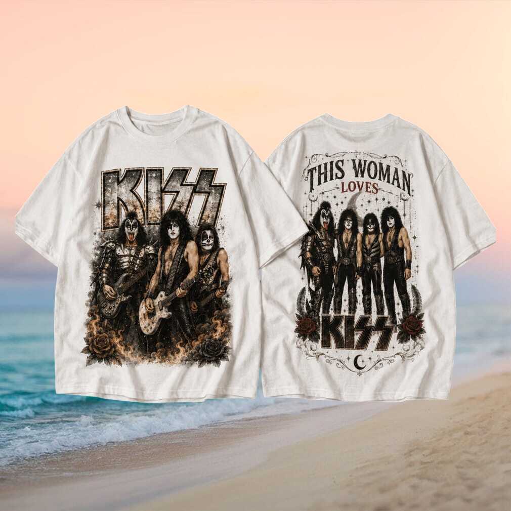 KISS Rock Band Vintage Retro Concert Tour Music Fans Men Women White Style Shirt