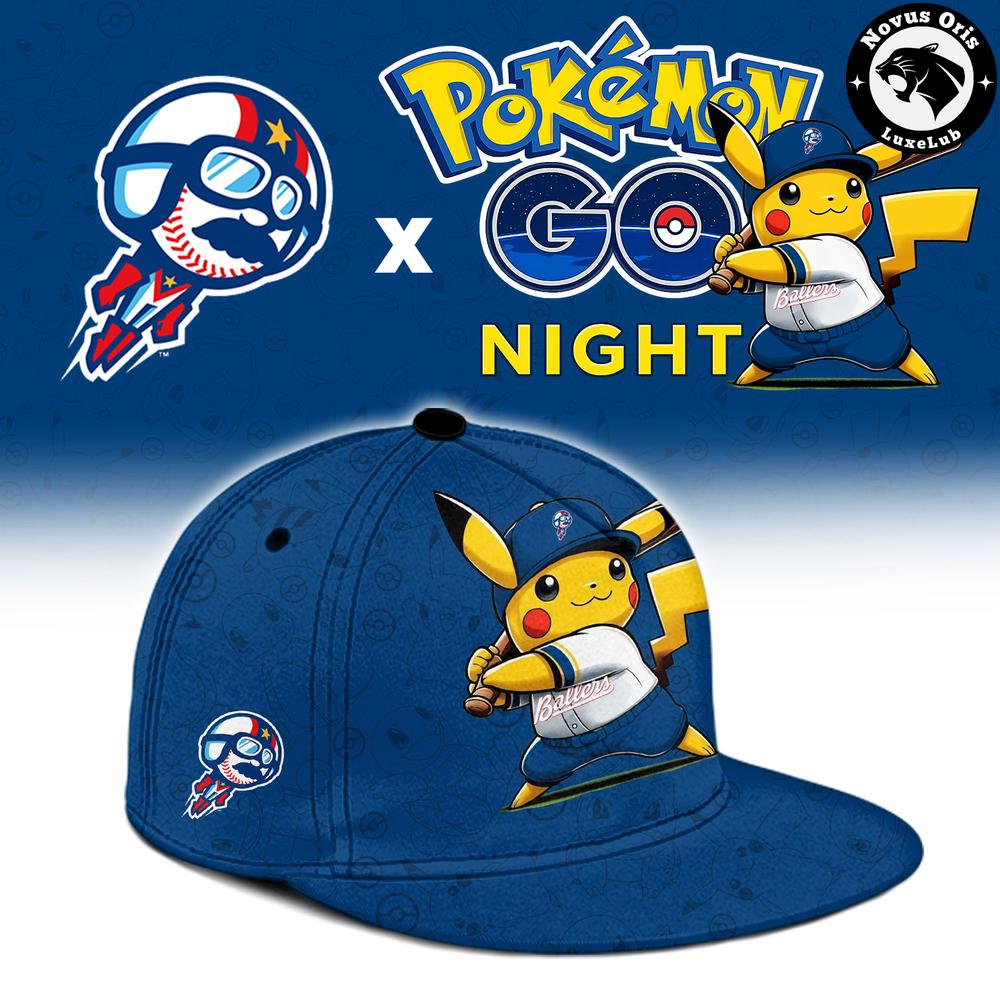 Kannapolis Cannon Ballers x Pokemon GO Night Limited Edition Custom Baseball Jersey