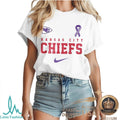Kansas City Chiefs Alzheimer Awareness Heartbeat I Will Remember For You T Shirt - Limotees LLC