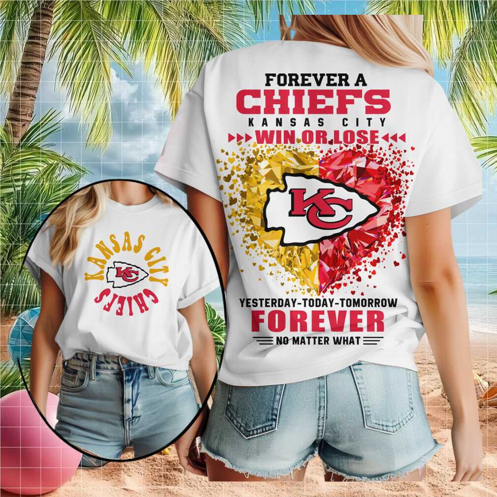 Kansas City Chiefs Diamond Heart Win Or Lose Football T Shirt