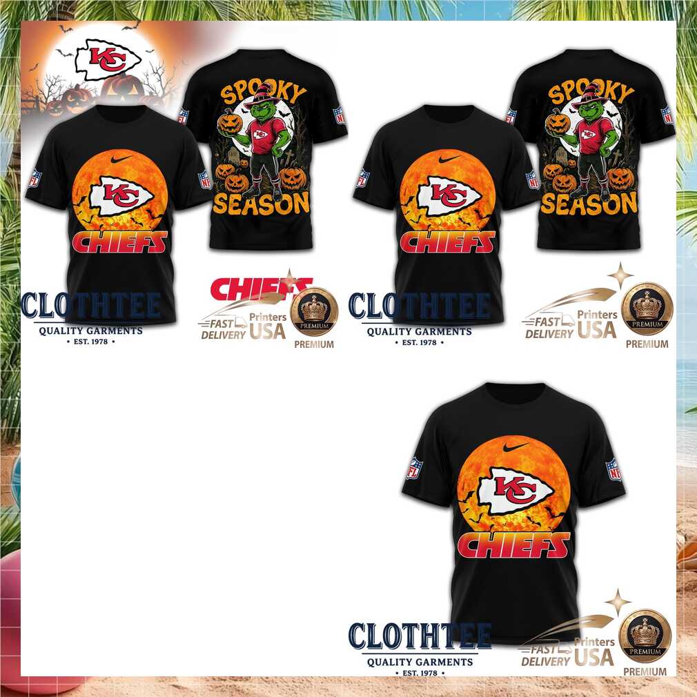 Kansas City Chiefs Grinch Spooky Season Halloween Shirt