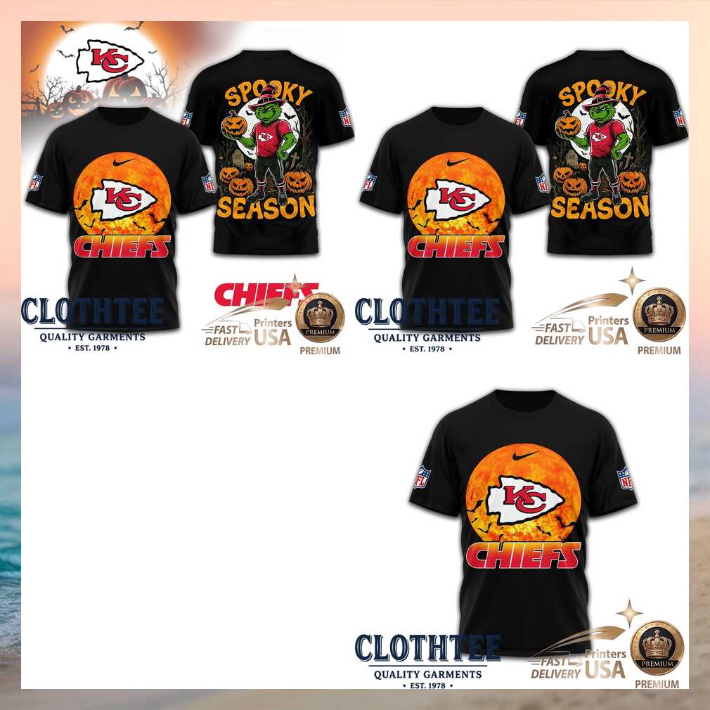 Kansas City Chiefs Grinch Spooky Season Halloween Shirt