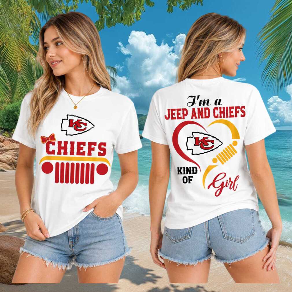 Kansas City Chiefs Jeep Heartbeat Kind Of Girl Women Shirt