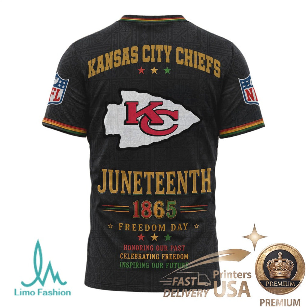 Kansas City Chiefs Juneteenth 1865 Freedom Day Black History T Shirt - Limotees LLC