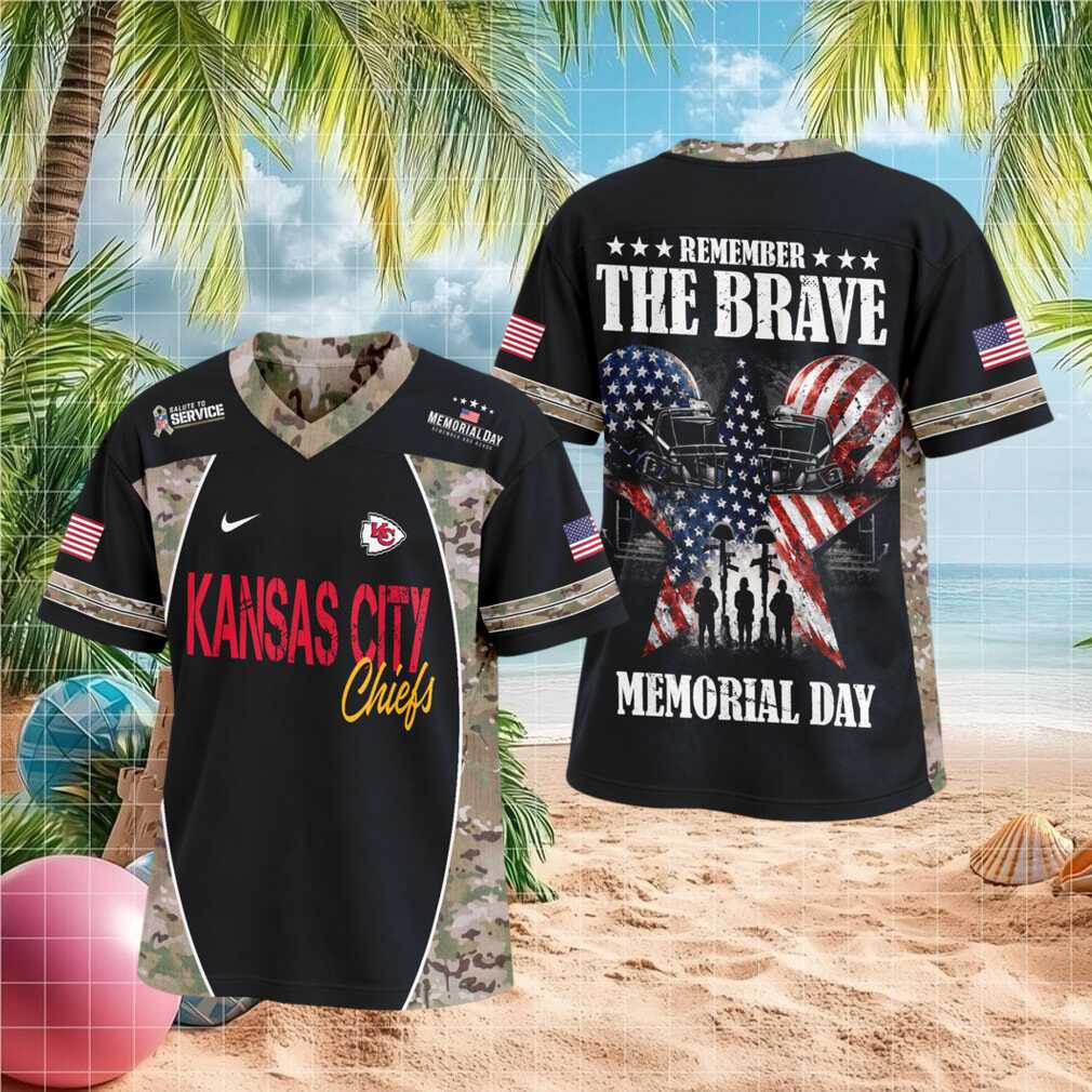 Kansas City Chiefs Memorial Day Camo Salute To Service Football Shirt
