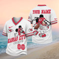 Kansas City Chiefs Mickey Mouse Football Custom Name Shirt