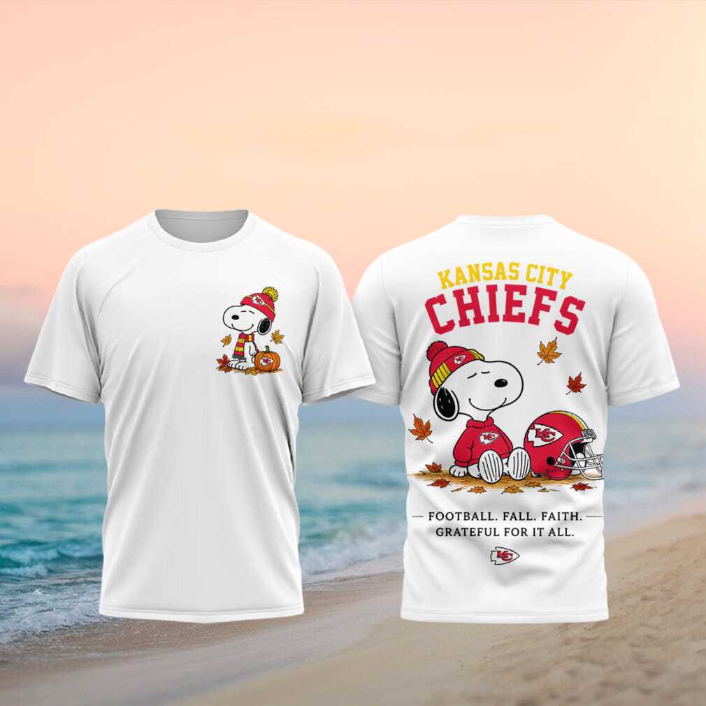 Kansas City Chiefs Snoopy Autumn Leaves Football Shirt