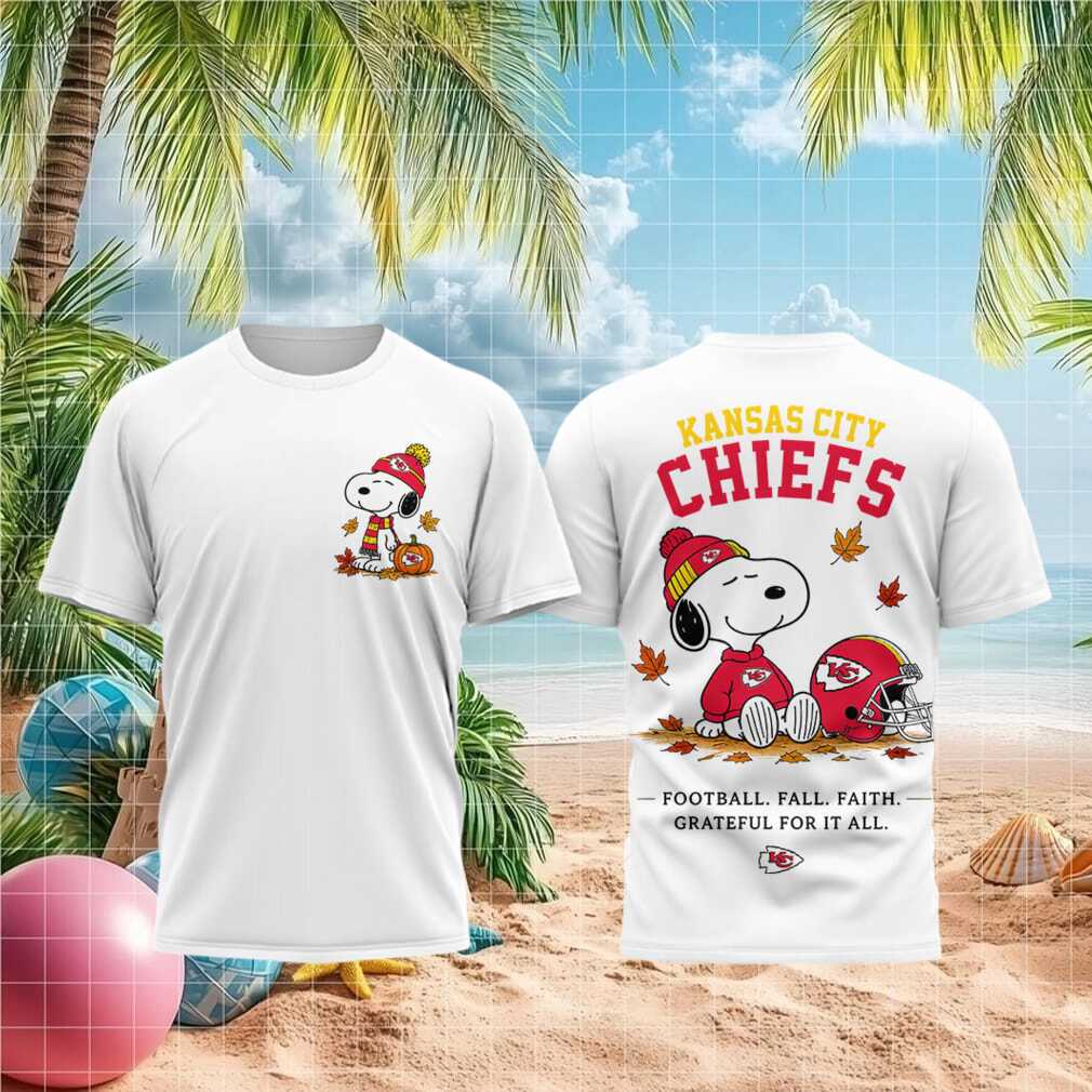 Kansas City Chiefs Snoopy Autumn Leaves Football Shirt