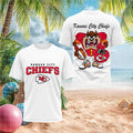 Kansas City Chiefs Taz Football Mascot Sports Fan T Shirt