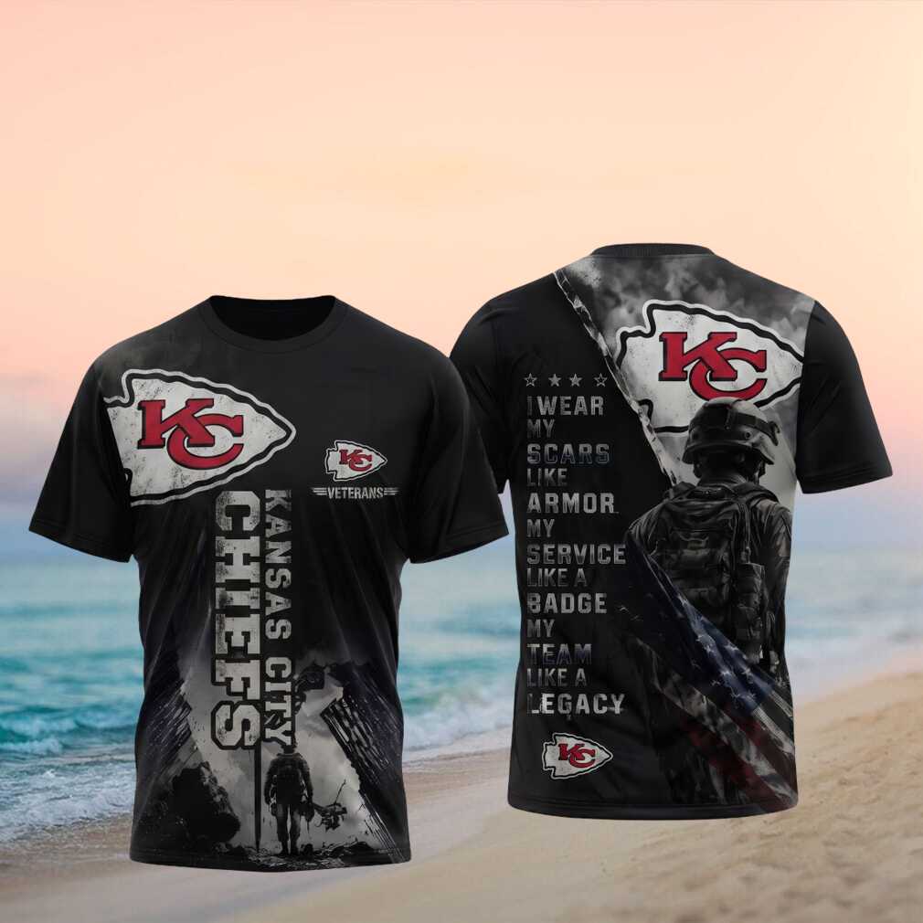 Kansas City Chiefs Veterans Armor Badge Legacy Shirt