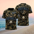 Kansas City Royals Bald Eagle American Flag Camo Patriotic T Shirt