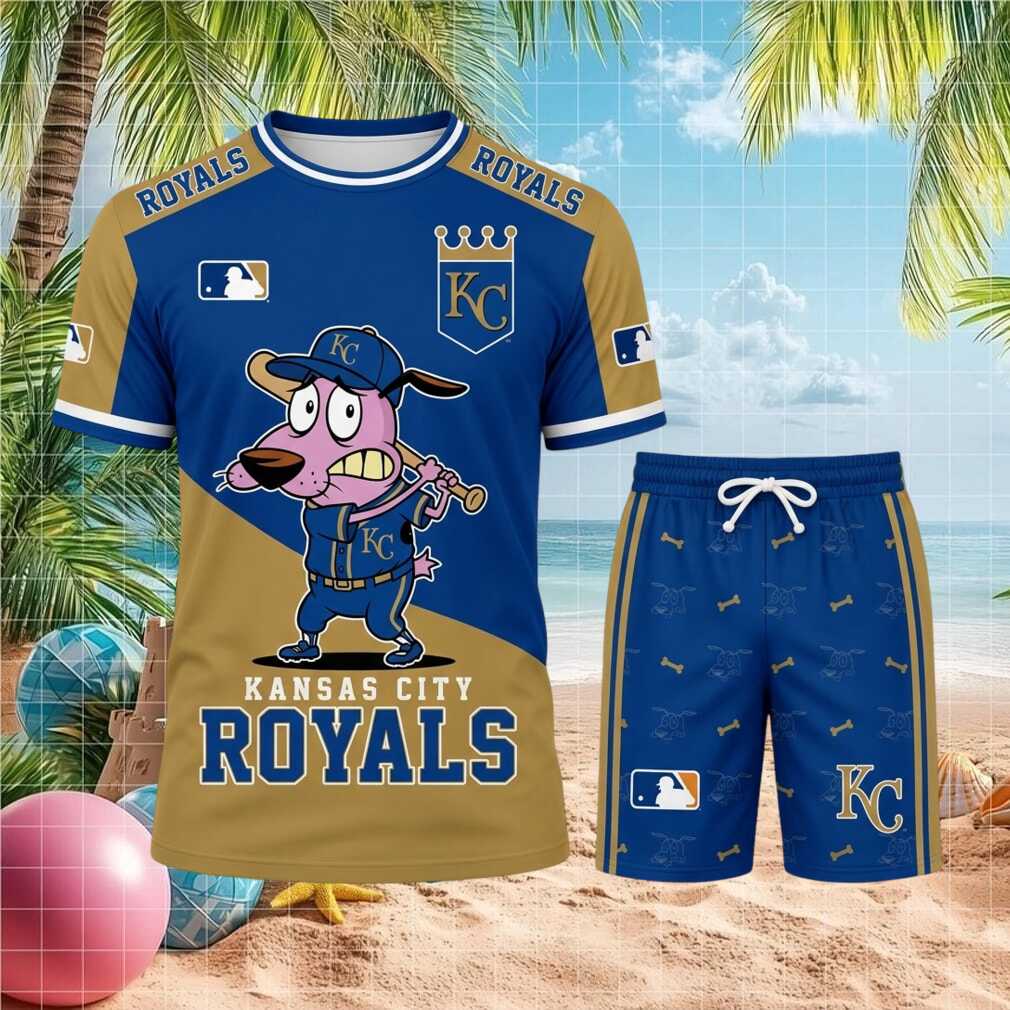 Kansas City Royals Courage The Cowardly Dog Baseball Shirt