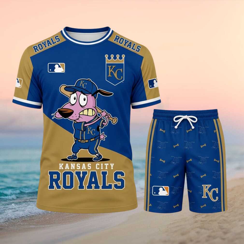 Kansas City Royals Courage The Cowardly Dog Baseball Shirt