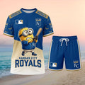 Kansas City Royals Minion Baseball Mascot Cartoon Shirt Shirt