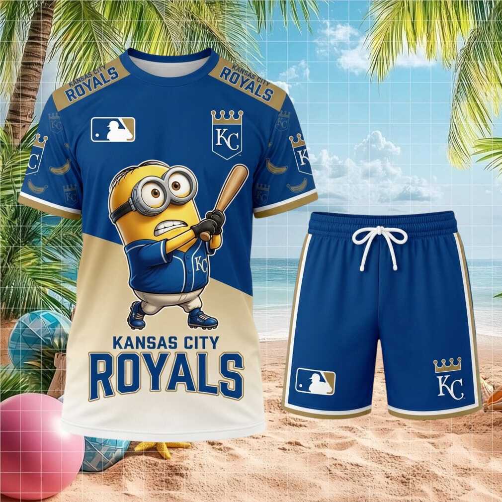 Kansas City Royals Minion Baseball Mascot Cartoon Shirt Shirt
