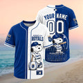 Kansas City Royals Snoopy Dog Baseball Skyline Custom Baseball Jersey