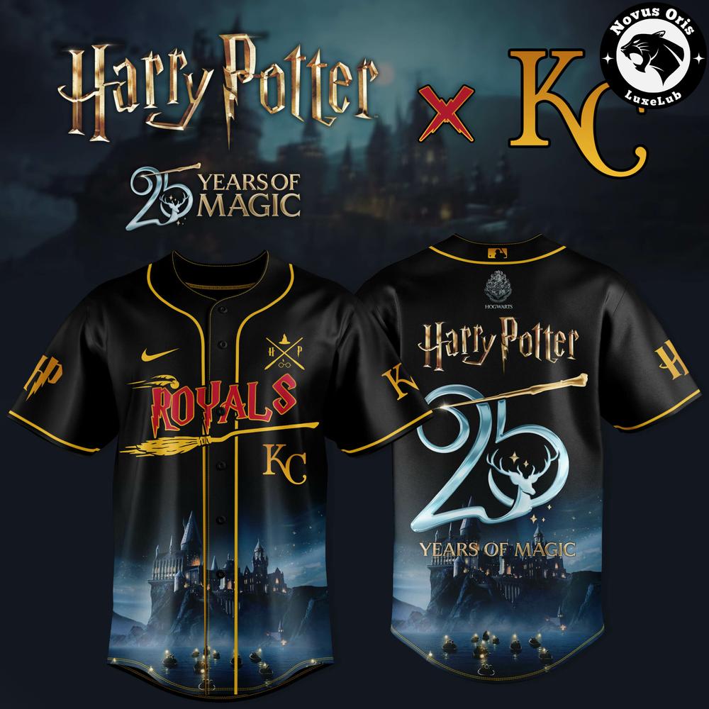 Kansas City Royals x Harry Potter – 25 Years of Magic Edition Baseball Jersey