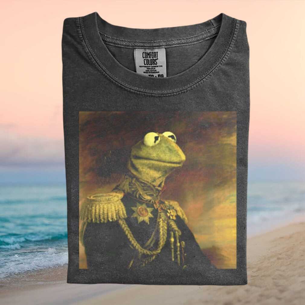 Kermit The Frog Royal Military Historical Portrait T Shirt - Limotees LLC