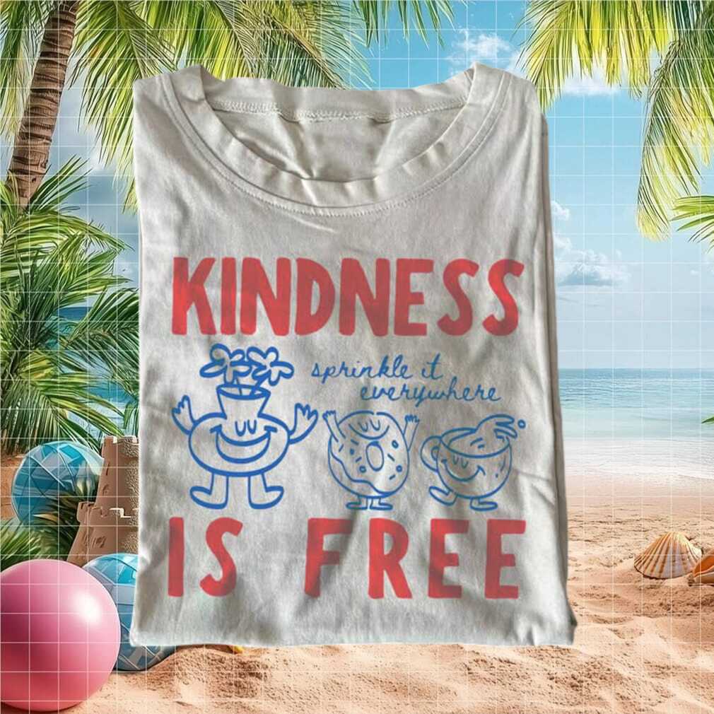 Kindness Is Free Cute Food Character Positive Quote T Shirt - Limotees LLC