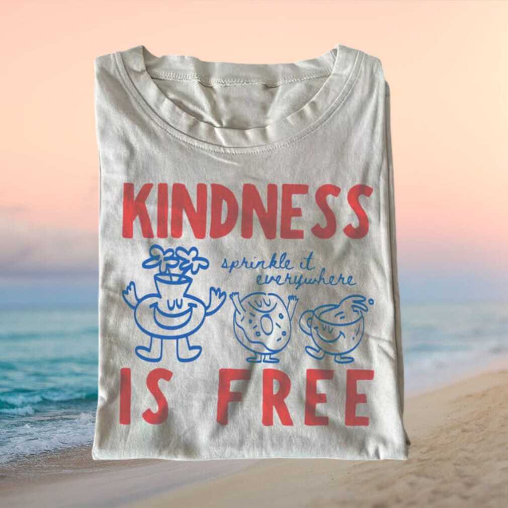 Kindness Is Free Cute Food Character Positive Quote T Shirt - Limotees LLC