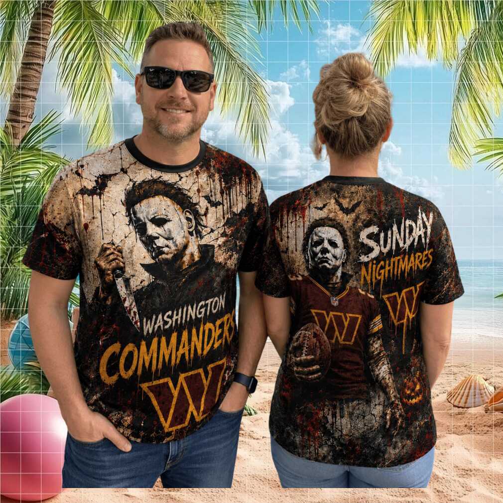 Washington Commanders Michael Myers Sunday Nightmares Shirt