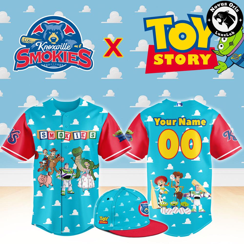 Knoxville Smokies x Toy Story Night Woody Buzz Lightyear Limited Edition Baseball Jersey