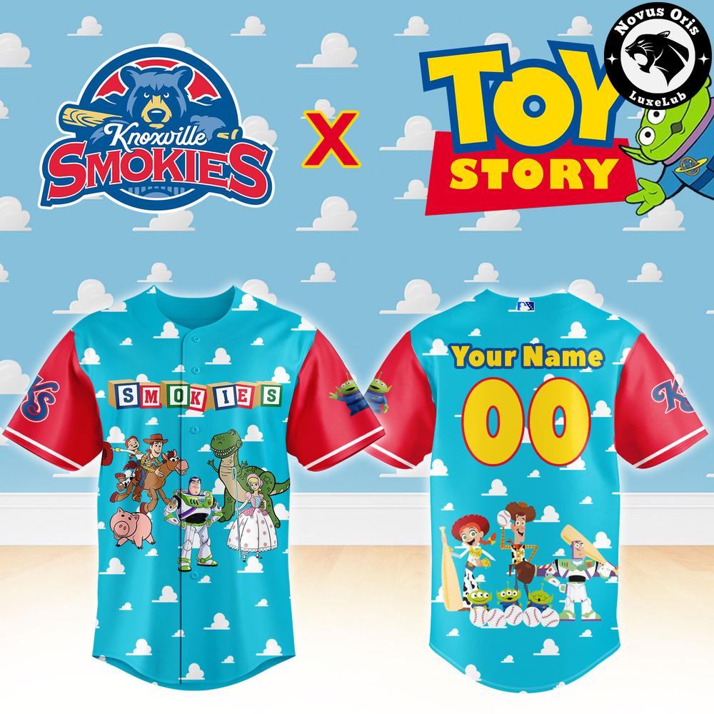 Knoxville Smokies x Toy Story Night Woody Buzz Lightyear Limited Edition Baseball Jersey