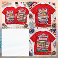 Krispy Kreme America 250 Years Of Freedom Patriotic Doughnut Shirt - Limotees LLC