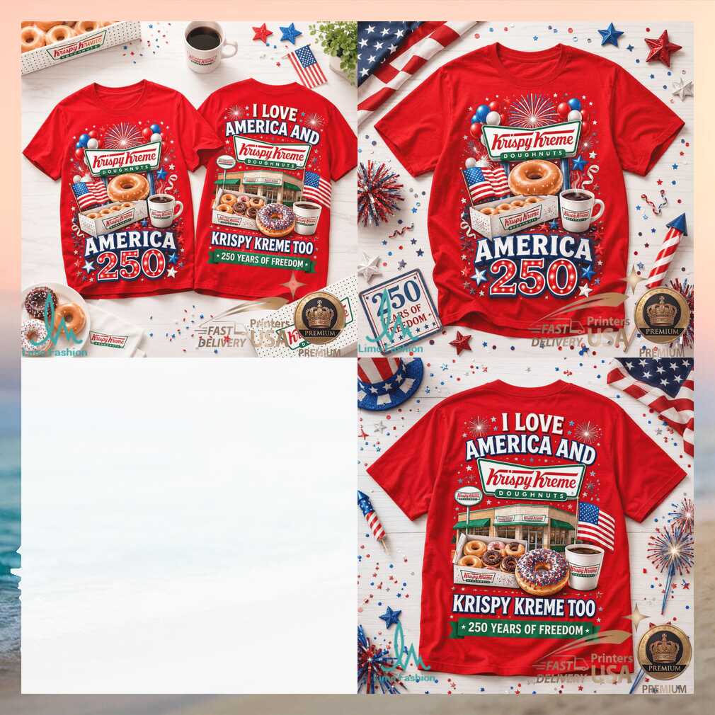 Krispy Kreme America 250 Years Of Freedom Patriotic Doughnut Shirt - Limotees LLC