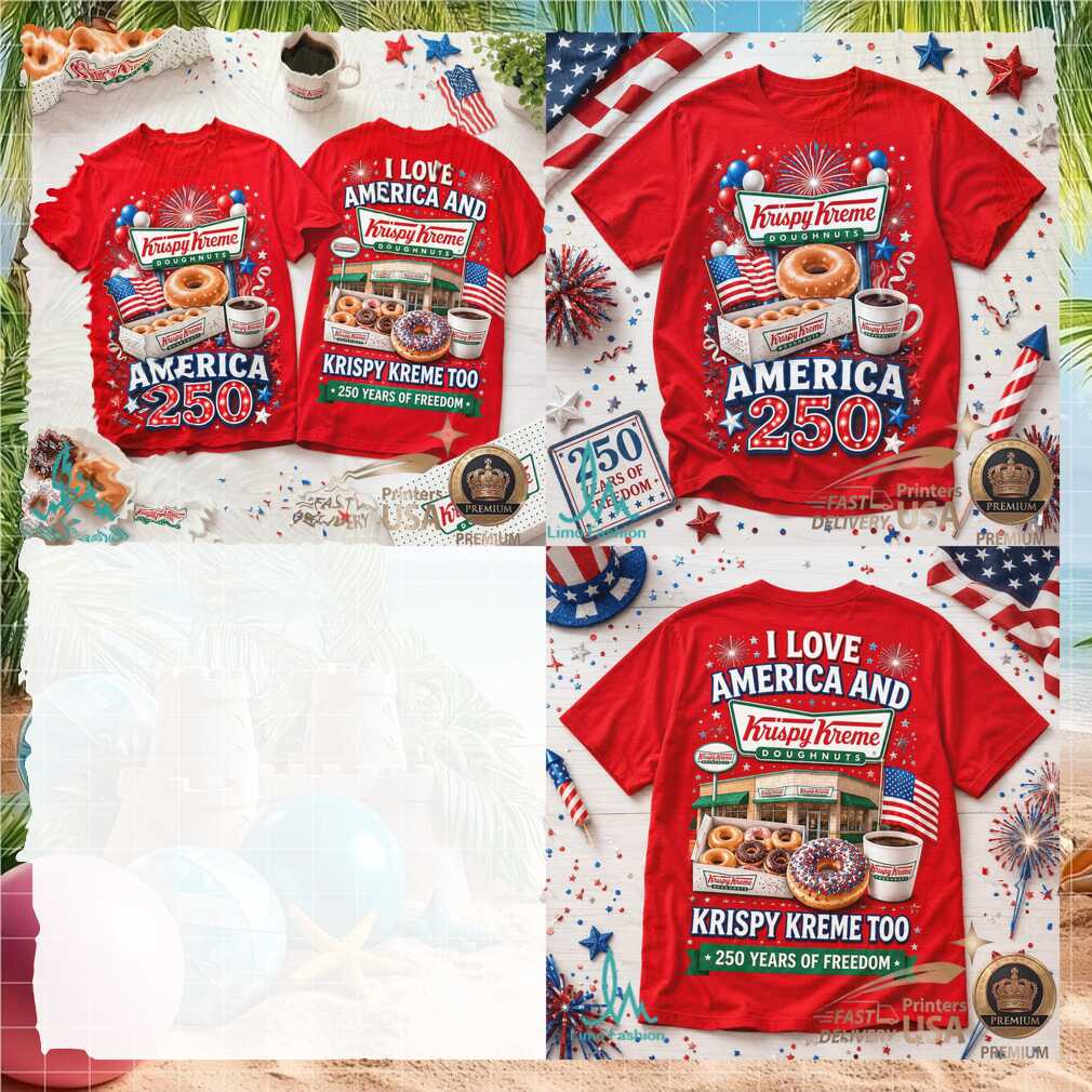 Krispy Kreme America 250 Years Of Freedom Patriotic Doughnut Shirt - Limotees LLC