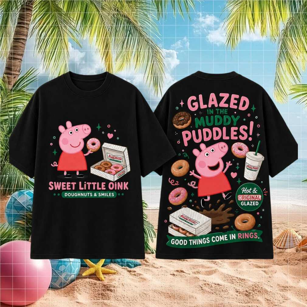 Krispy Kreme Peppa Pig Glazed Muddy Puddles Doughnut Shirt