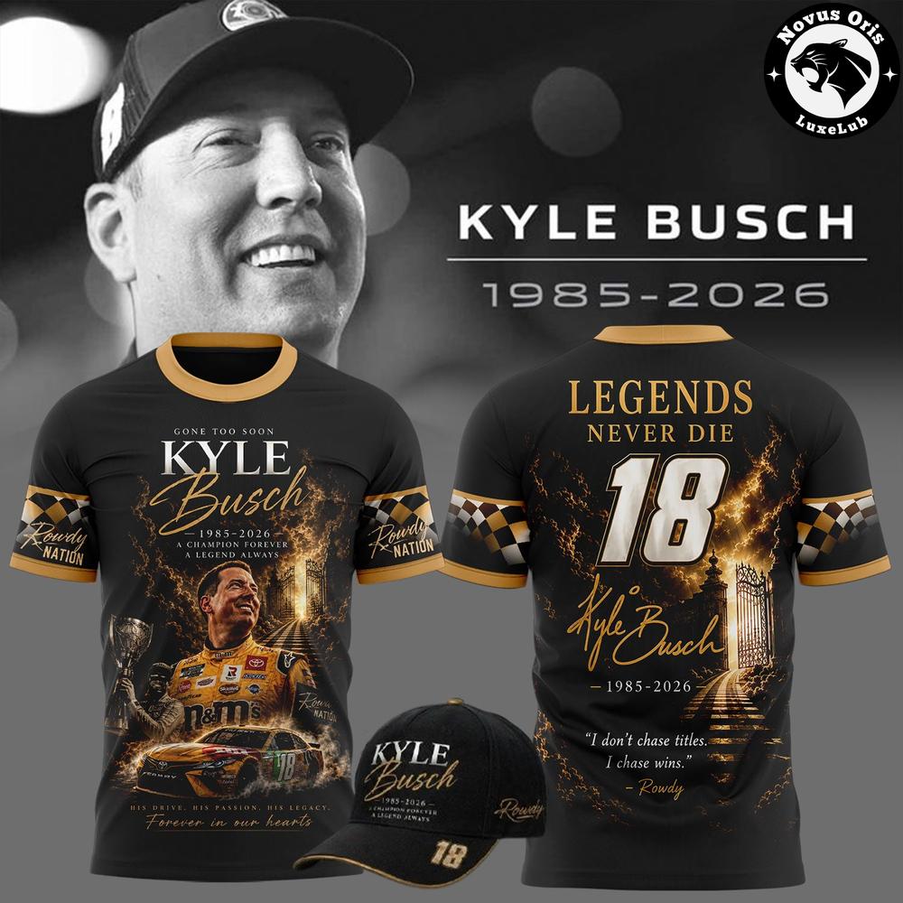 Kyle Busch 18 Legends Never Die Memorial Racing T-Shirt