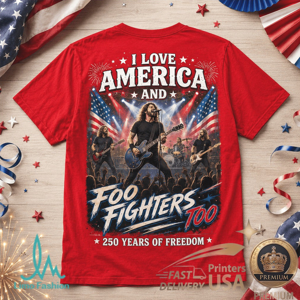 Foo Fighters America 250 Years Of Freedom Concert Shirt - Limotees LLC
