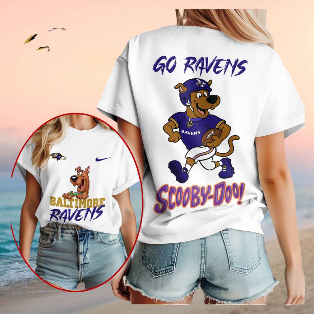 Baltimore Ravens Scooby Doo Football Cartoon Character Shirt
