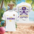 LSU Tigers No Shoes Nation Skull Mascot Geaux Shirt - Limotees LLC