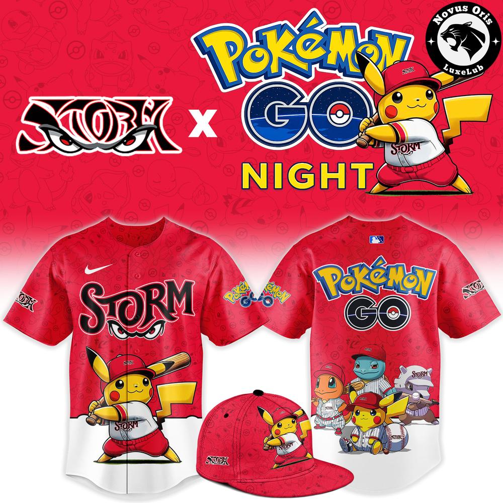 Lake Elsinore Storm x Pokemon GO Night Custom Limited Baseball Jersey